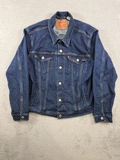 Levi's Denim Trucker Jacket Standard Fit Mens L Blue
