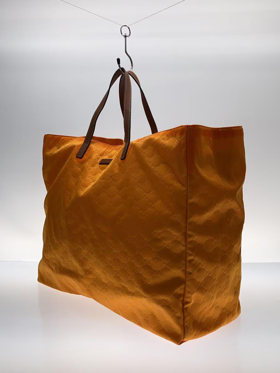 GUCCI GG Nylon Tote Bag in Yellow Imported from Japan
