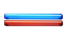 1U RACK PANEL LED Light (RED, WHITE, or BLUE) Bar, Solid or Perforated Metal