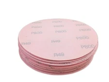 6" 50 Pack 800 Grit Waterproof Hook and Loop Film Sanding Discs - Wet Sand Auto