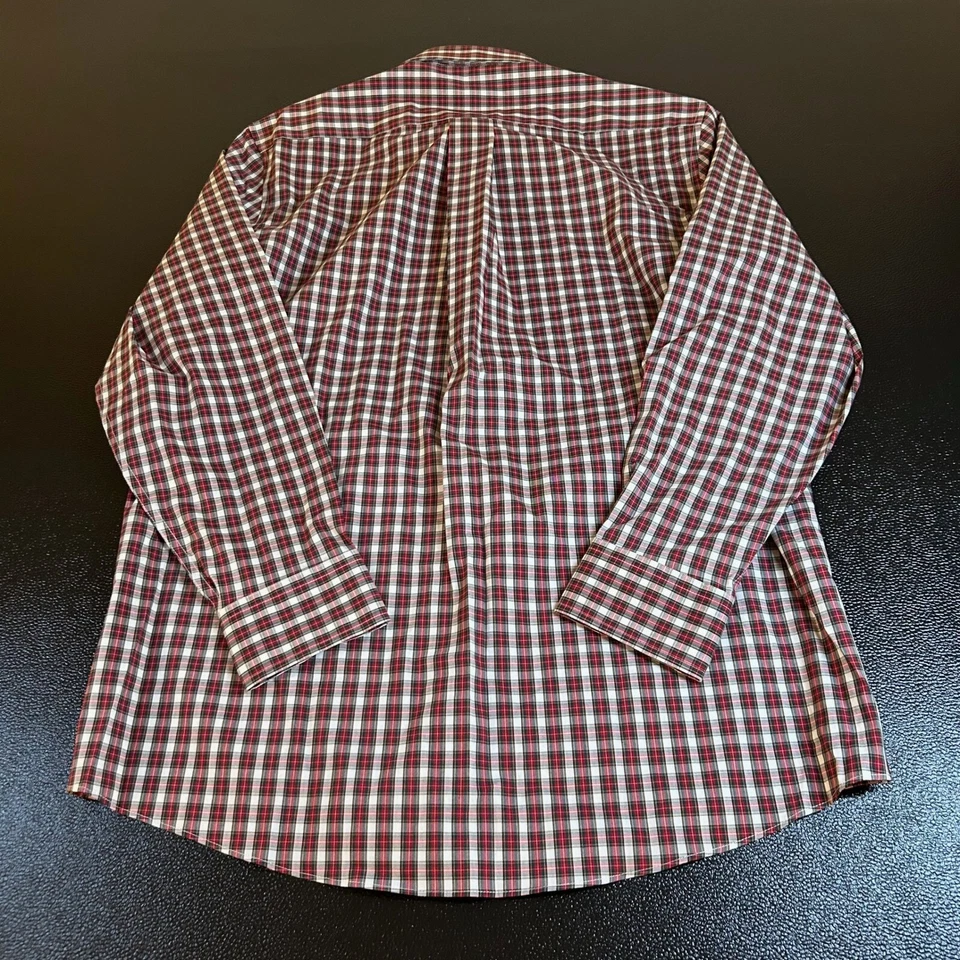 Camisa de vestir Stafford calce regular a cuadros manga larga abotonada para hombre mediana nueva con etiquetas Foto 4 de 4