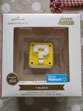 Hallmark Ornament 2023 Super Mario  Block Nintendo Premium Red Box Ornament