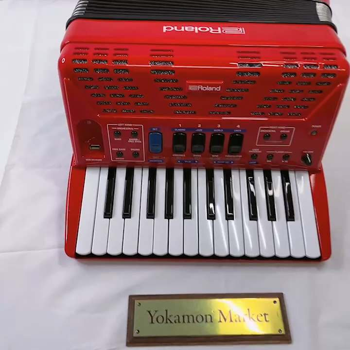 Roland FR-1X RD V-Accordion Button Keyboard Type Red Japan New F/S