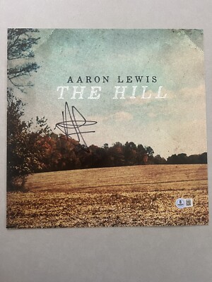 Aaron Lewis Signed Autographed Album Flat Vinyl Beckett BAS COA Music The Hill