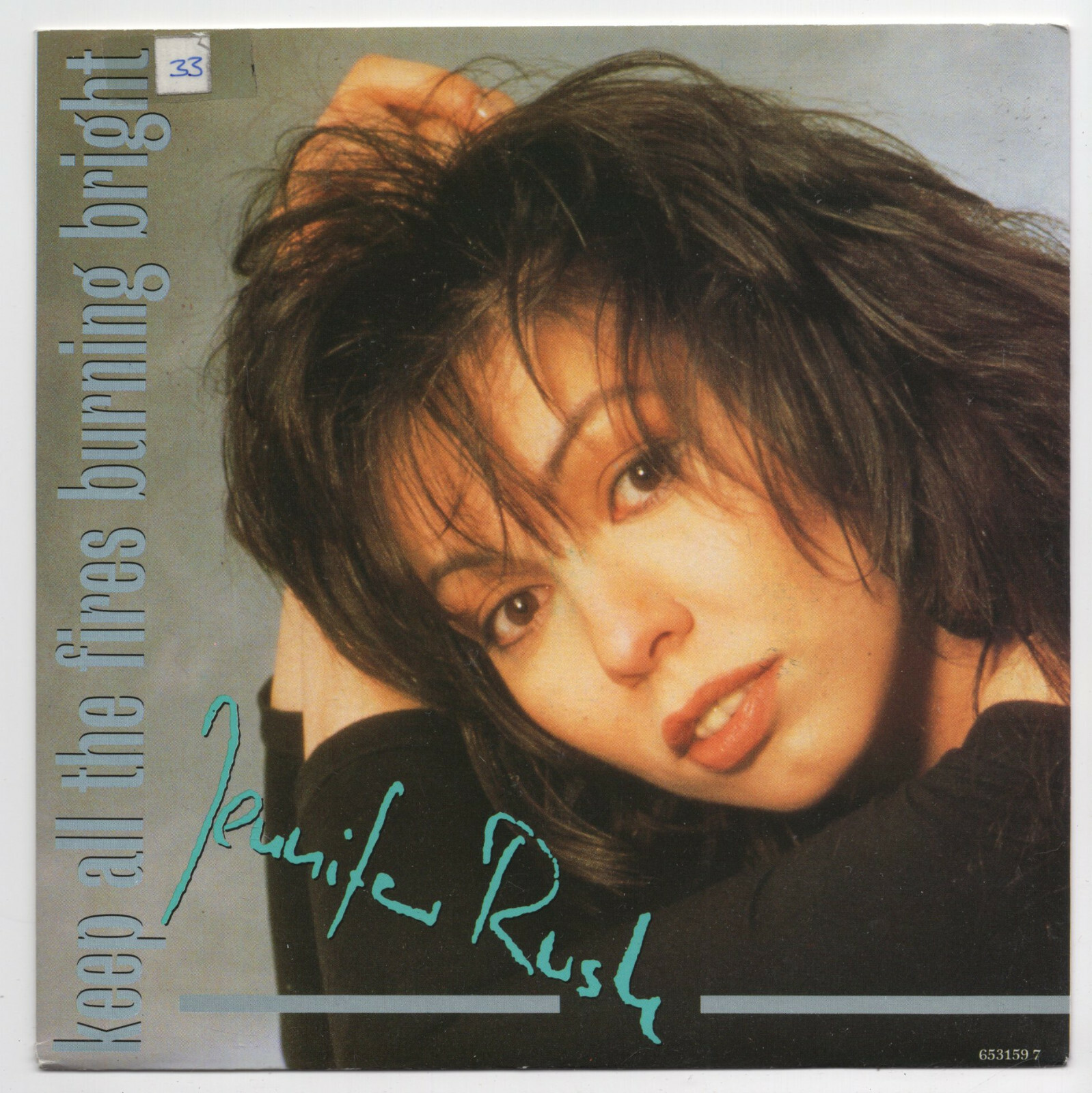 (V100) Jennifer Rush, Keep All The Fires Burning Bright - 1988 - 7 inch vinyl