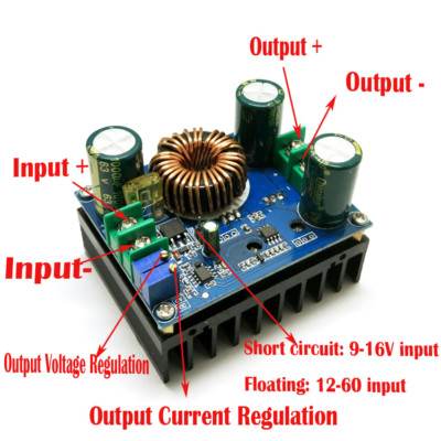  NEW DC-DC 600W 10-60V to 12-80V Boost Converter Step-up Module Car Power Supply