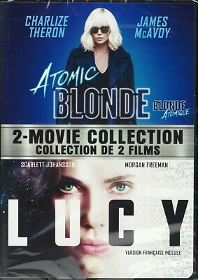Atomic Blonde/Lucy 2 Movie DVD Action Drama Charlize Theron Scarlett Johansson 