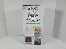 Ello Airtight Pantry Perfection 3 Piece Plastic Canister Set 6.6 Cups Each