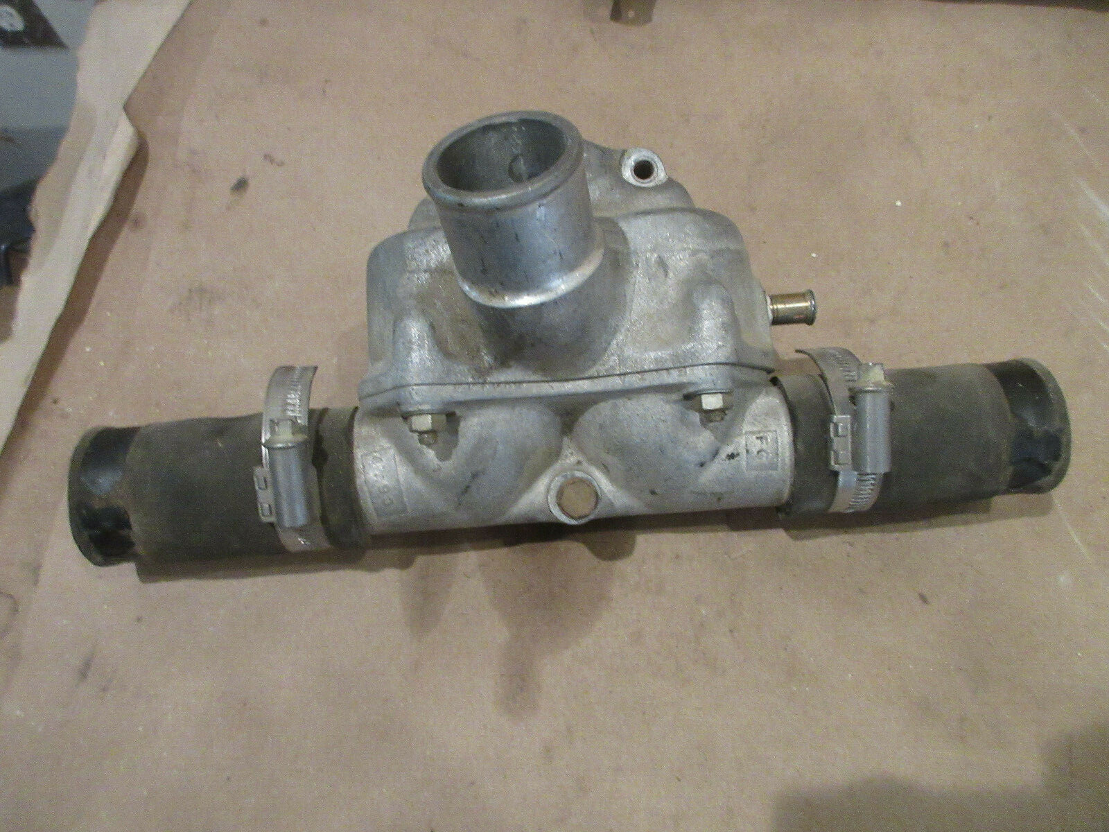 Ferrari 512M-TR, Testarossa Thermostat Housing And Cover P/N 124145 - 124144