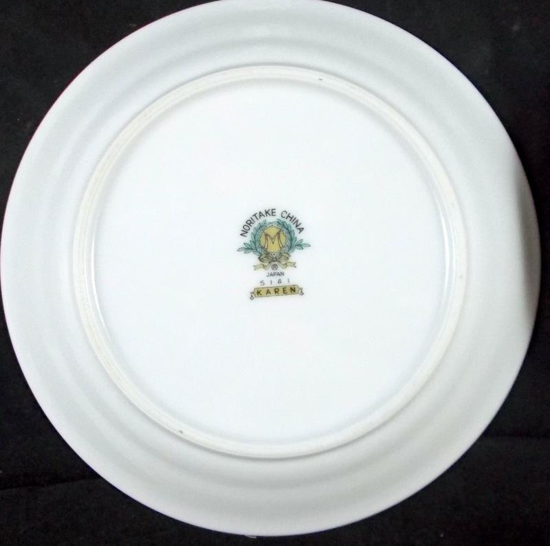 Noritake Karen Lot of Salad Plate Bread & Butter Plate and Fruit Bowl 5141