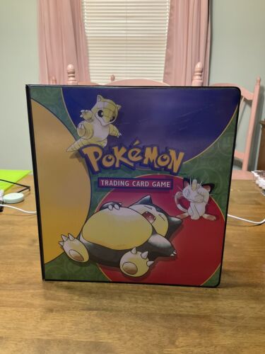 Pokemon Vintage 1999 Wizards Of The Coast 3-Ring Binder With 50 Card Sheets - Picture 1 of 7