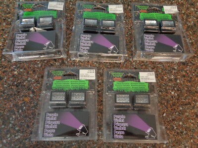 Lot 5 Lemax Spooky Town   Lighted Accessory Halloween Purple 2 Per Pk Brand New