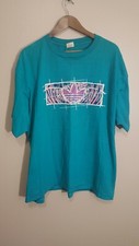 Vintage 80s Adidas Double Sided T-shirt Made In USA Size XL