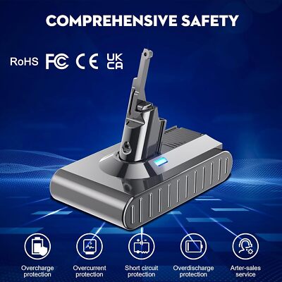For Dyson V8 Battery Absolute Cordless Vacuum Cleaner Li-ion Battery SV10 Animal