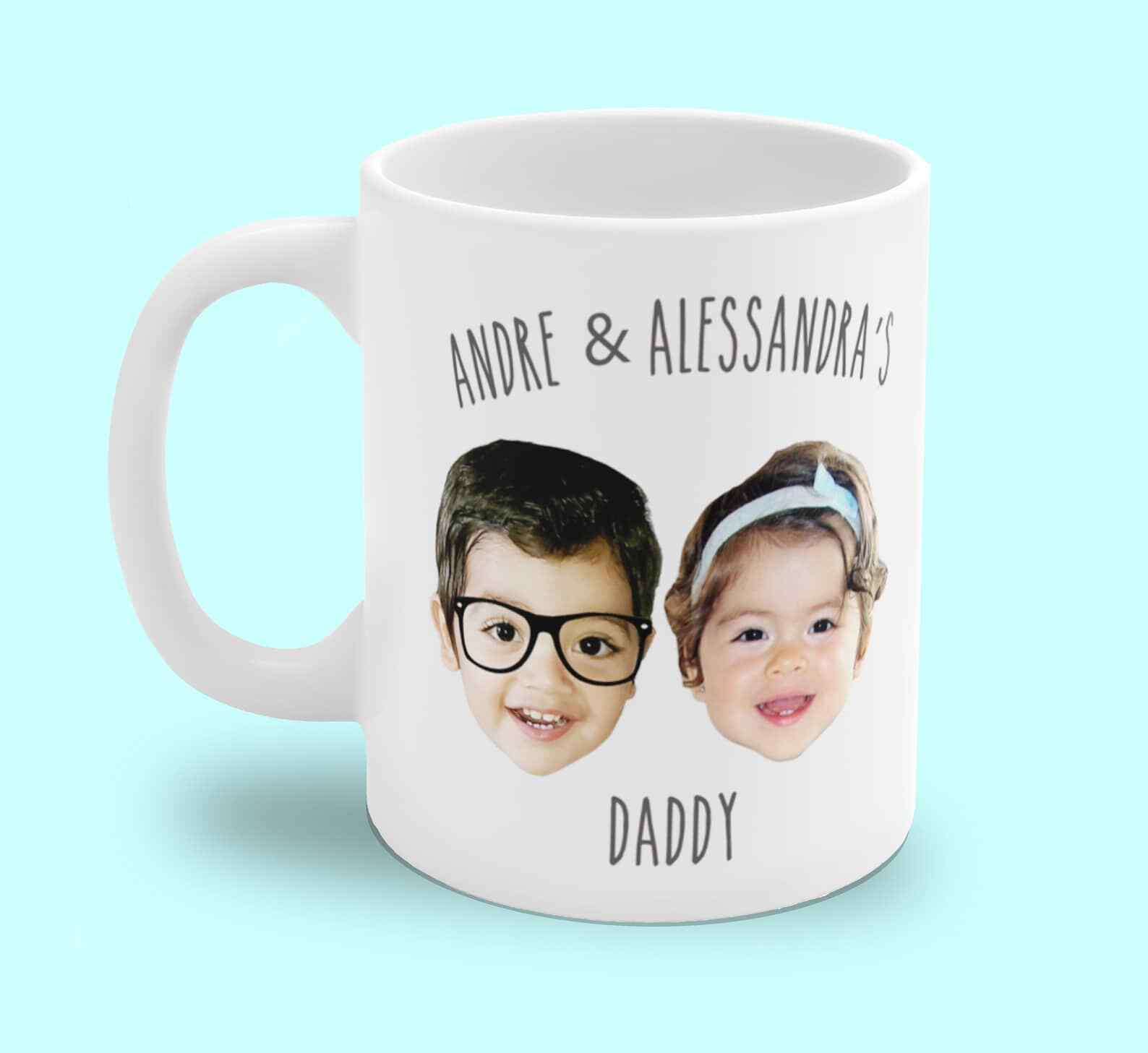 Multiple Children Face Custom Baby Mug Facial Photo Personalized Photo Mug Baby