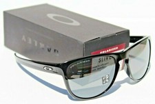 OAKLEY Sliver R POLARIZED Sunglasses Polished Black Iridium NEW OO9342-1657