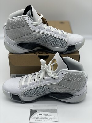 NEW Air Jordan XXXVIII FIBA Men's Size 10 White/Metallic Gold