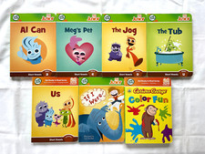 Leapfrog Tag Junior Board Books, Lot of 7, Short Vowels, Curious George, VGC