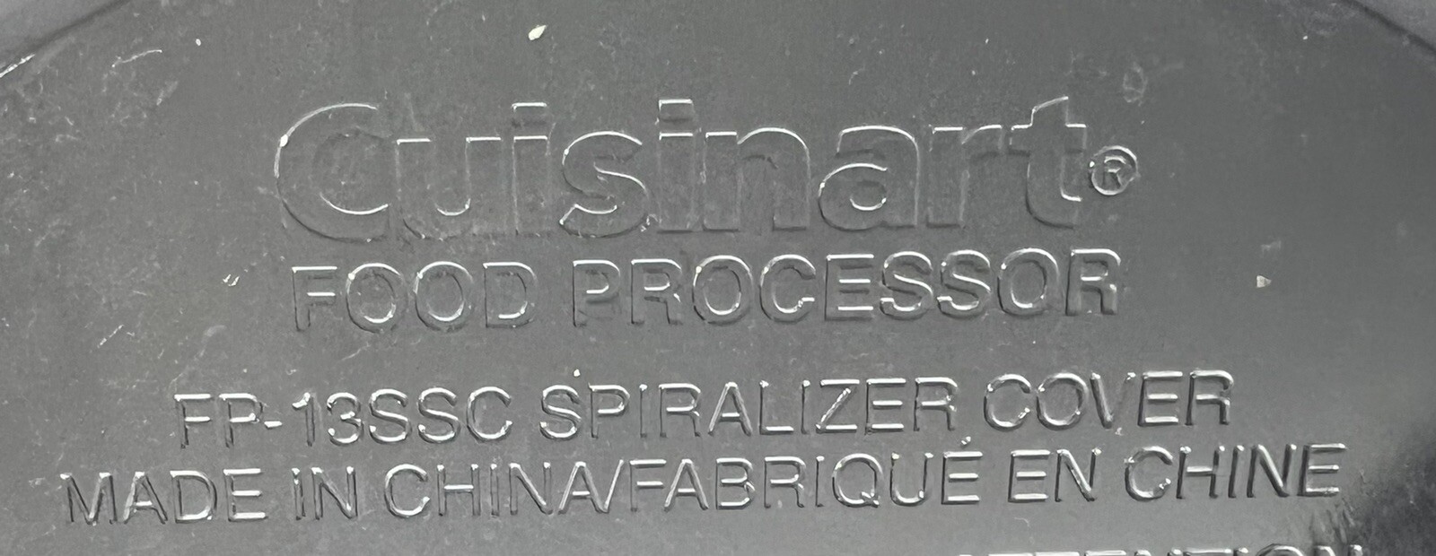 Cuisinart Food Processor Replace Part Spiralizer Cover FP13SSC for CFP