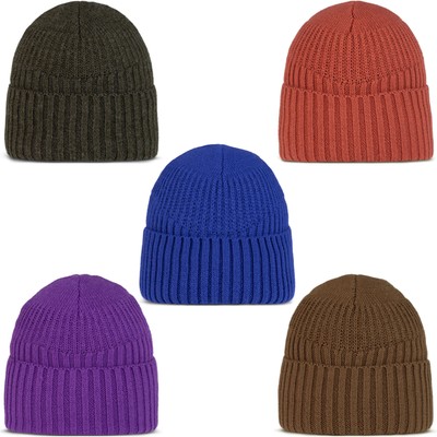 Buff Unisex Renso Chunky Knit Cuffed Fleece Lined Beanie Hat