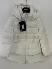 Geox Respira Asheely Parka, Cloud White, Size 38, New