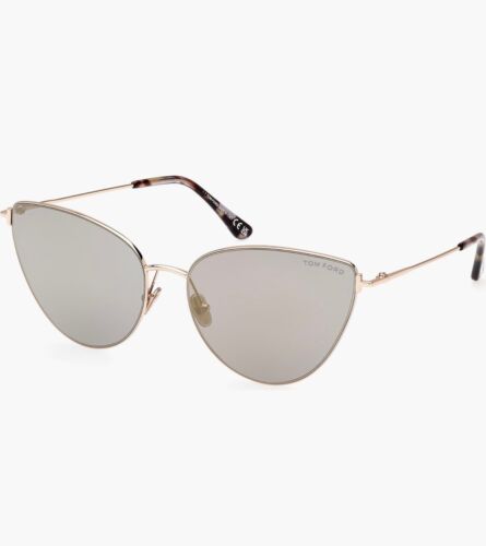 TOM FORD FT1005 Anais Shiny Pale Gold Sunglasses $510 MSRP - Picture 2 of 10