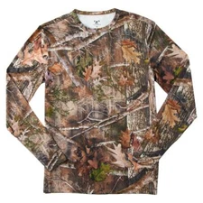 New Men's True Timber Moisture Wicking, Stretch, Camo Shirt Size M. Base Layer**