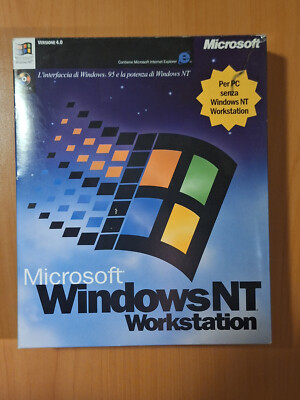Microsoft Windows NT Workstation 4.0 Full Retail Box (1998) 236-00978 (IT)