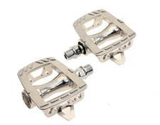 MKS GR-9 Alloy Road Pedals Silver Commuter Single Speed Fixed NEW in Box