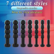 Flexible Urethral Silicone Penis Plug Urethra Stretching Dilator Expander Toy