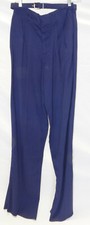 Dead Stock 1950's Men's Dark Blue Gaberdine Trousers