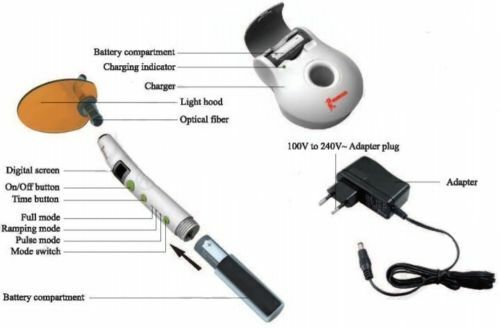 Original Woodpecker LED-C Dental Wireless LED Curing Light Lampe 1200mw/cm FDA CE - Bild 5 von 12