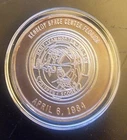 4/6/1984 Challenger Flight Launch COA-999 SILVER 1 OZ OUNCE ART ROUND BAR COIN