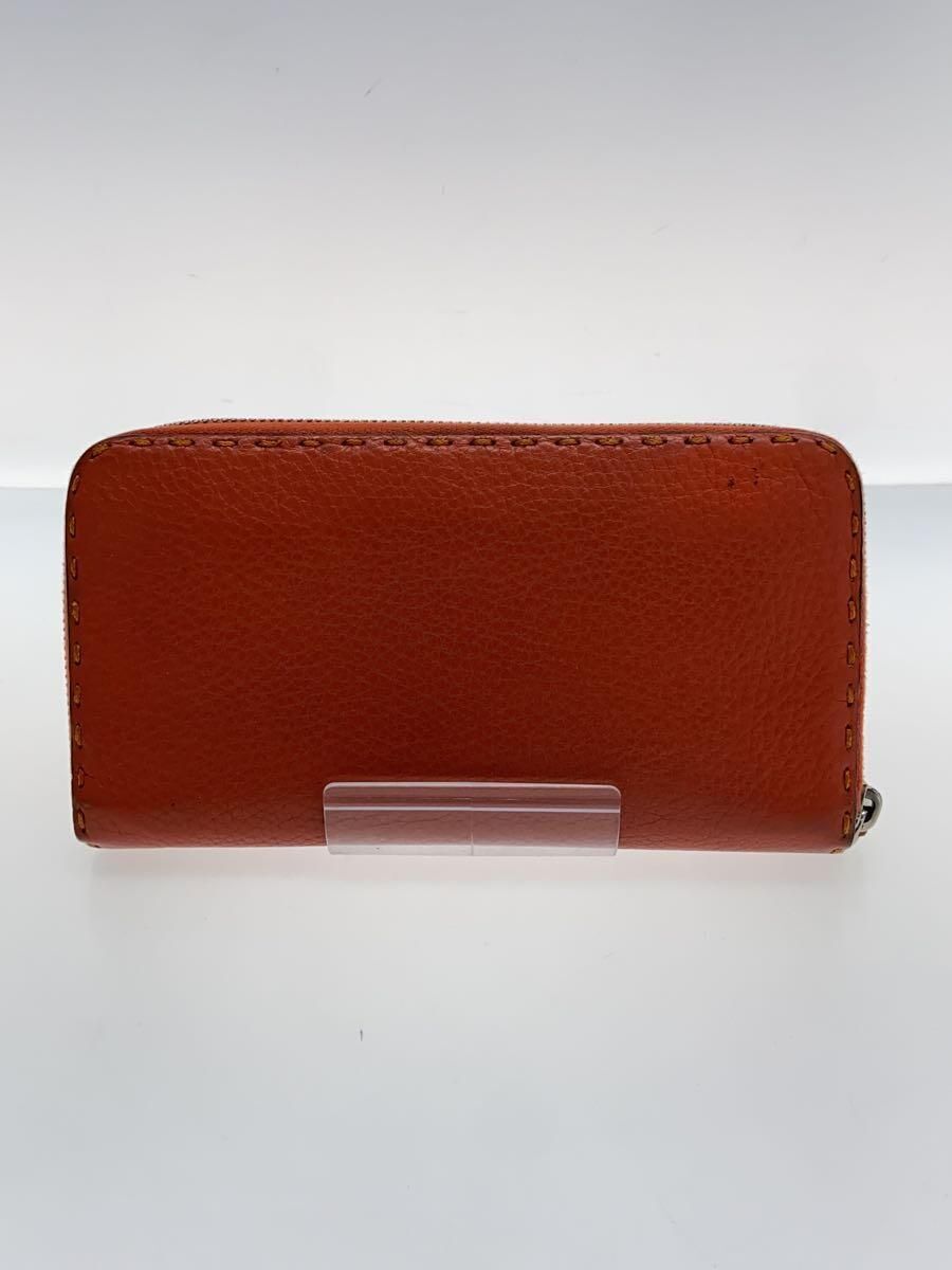 FENDI long wallet leather Orange plain men's 8M0299 00F09 FENDI long wallet leather Orange plain men's 8M0299 00F09