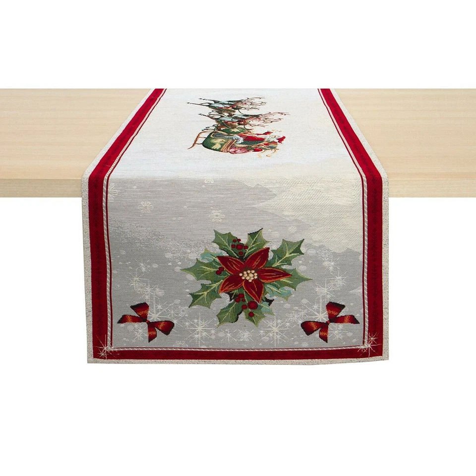 Runner centrotavola natalizio Papa Noel di Galtex - dimensioni varie R635 - Immagine 2 di 2