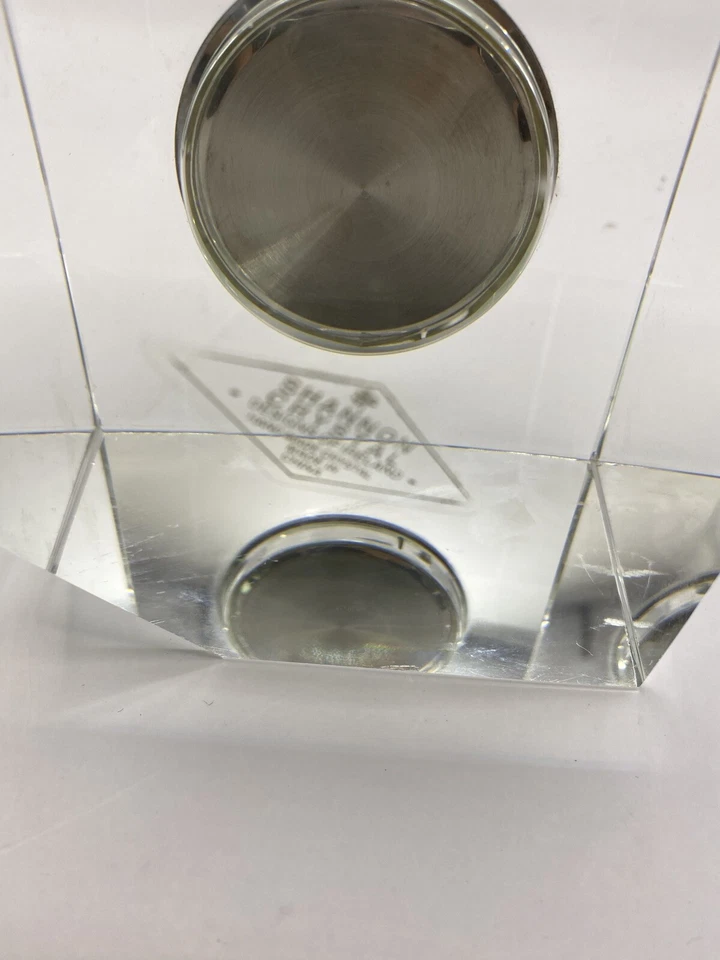 Reloj cubo de cristal Shannon vintage de Godinger Foto 2 de 2