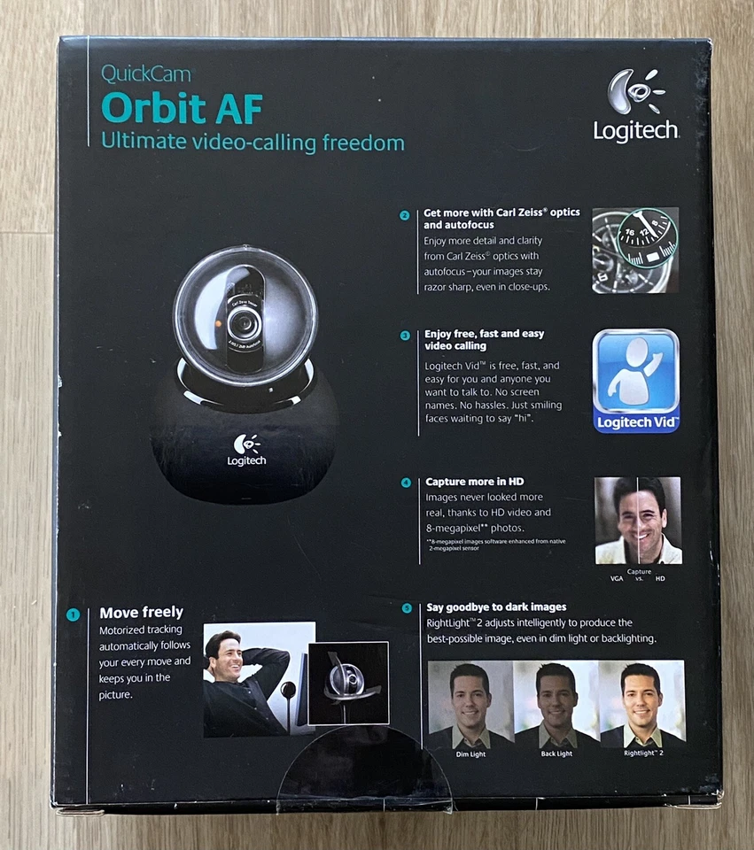 Logitech QuickCam Orbit AF Web Cam • Brand NEW • Factory Sealed - Image 3 of 4