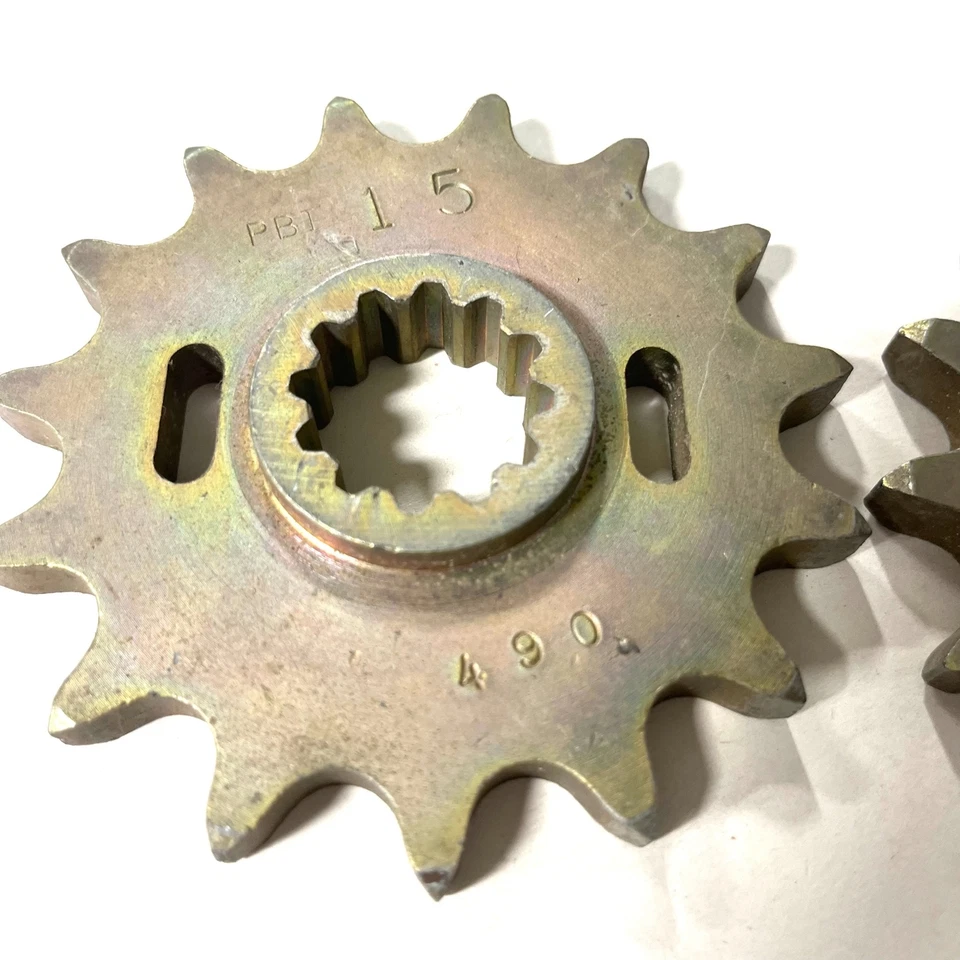 *LIQUIDACIÓN* 2 PCK PBI 490-15T 630 Piñón delantero Kawasaki KZ-1000/P KZ-1100 GPZ Foto 2 de 4