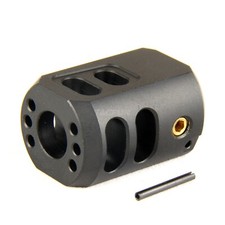Muzzle Brake 1/2x28 TPI Compensator for Glock 9mm