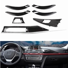 Silver Car Center Console Interior Trim For BMW 3 4 Series F30 F31 F34 M Sport