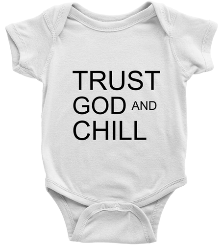 Toddler Kid Youth T-Shirt Baby Bodysuit Trust God and Chill Positive Graphic Tee - Picture 14 of 36