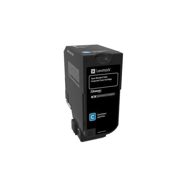 Lexmark Toner 74C2SCE Cyan Bis Zu 7.000 Seiten (0734646614207)-image