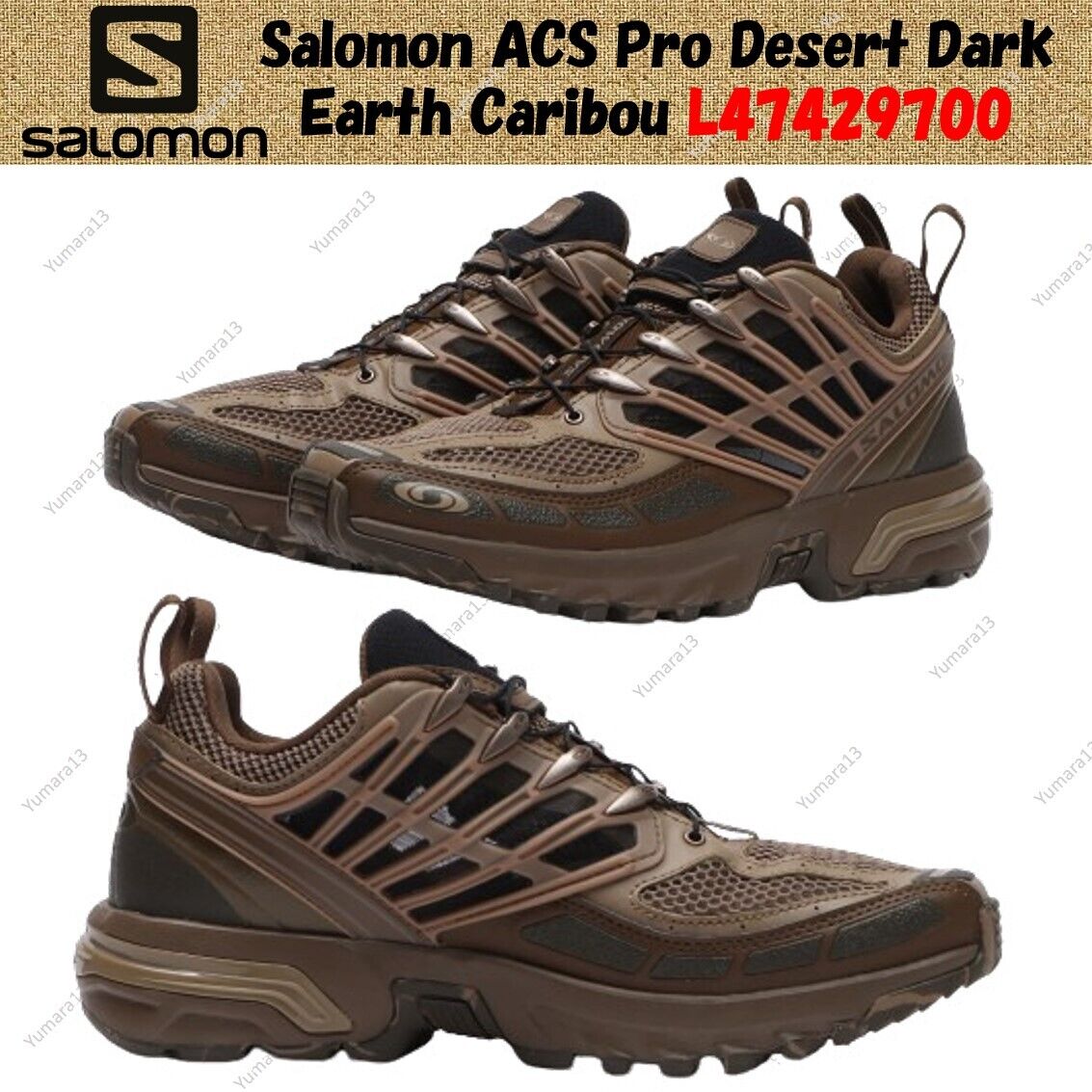 Salomon ACS Pro Desert Dark Earth Caribou L47429700 Men's Salomon ACS Pro Desert Dark Earth Caribou L47429700 Men's