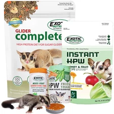 Sugar Glider Superior Food Starter Package - 4 Different Foods for Sugar Gliders