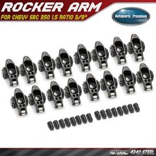 4340 Black Chromoly Stud Roller Rocker Arm Set For Chevy Sbc 350 1.5 Ratio 38 4340 Black Chromoly Stud Roller Rocker Arm Set For Chevy Sbc 350 1.5 Ratio 38