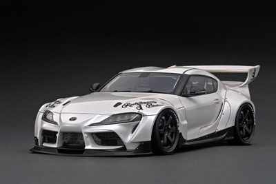 1:18 Toyota Supra (A90) PANDEM -- Pearl White -- Ignition Model  