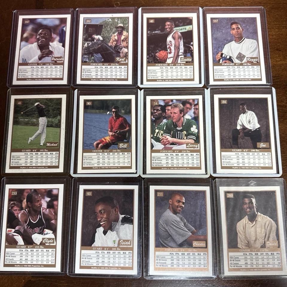 Tarjetas de coleccionista Skybox 1990-1991, todos los grandes jugadores Foto 2 de 2