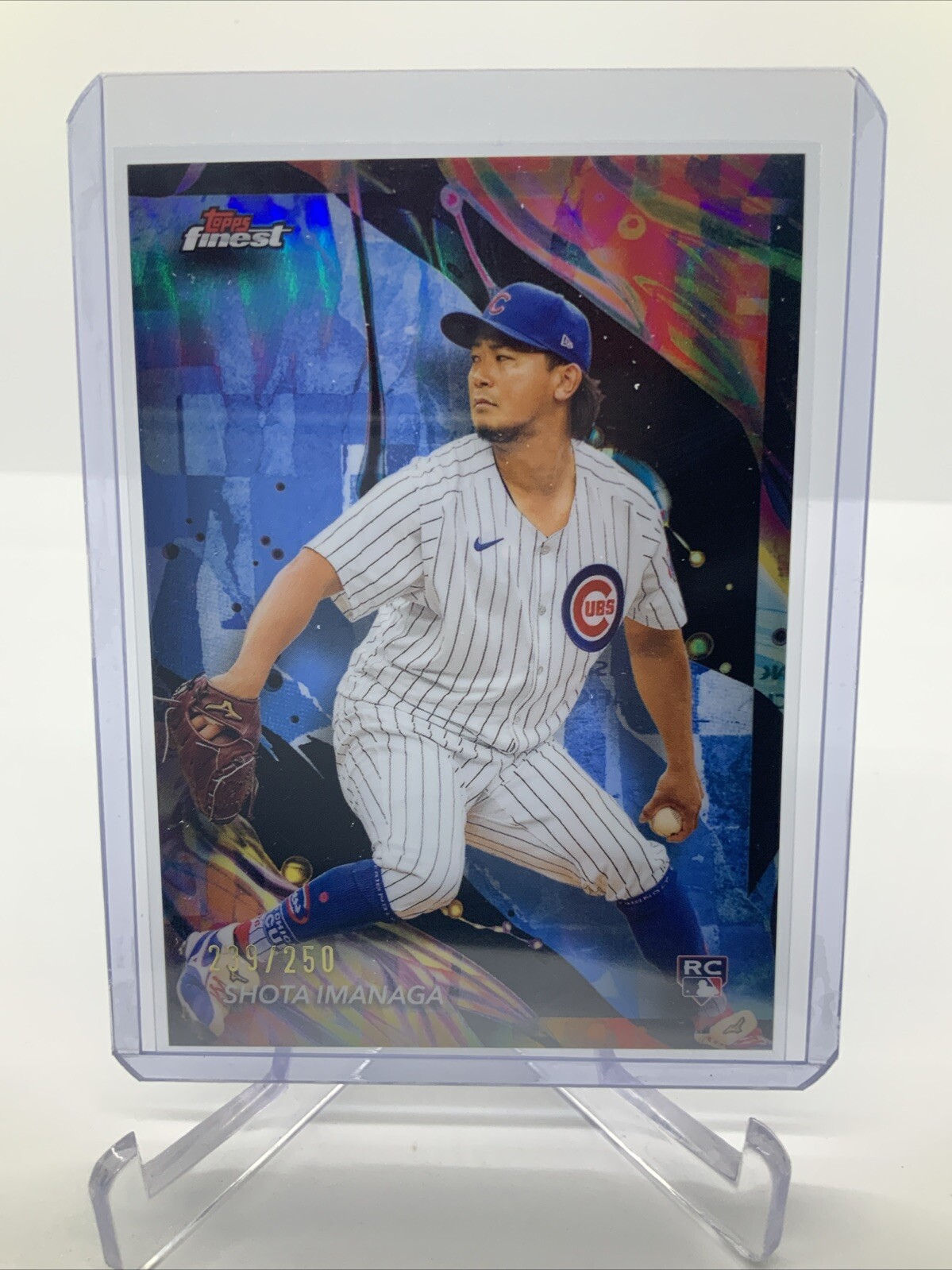 2024 Topps Finest - Uncommon Sky Blue Refractor #161 Shota Imanaga /250 (RC)