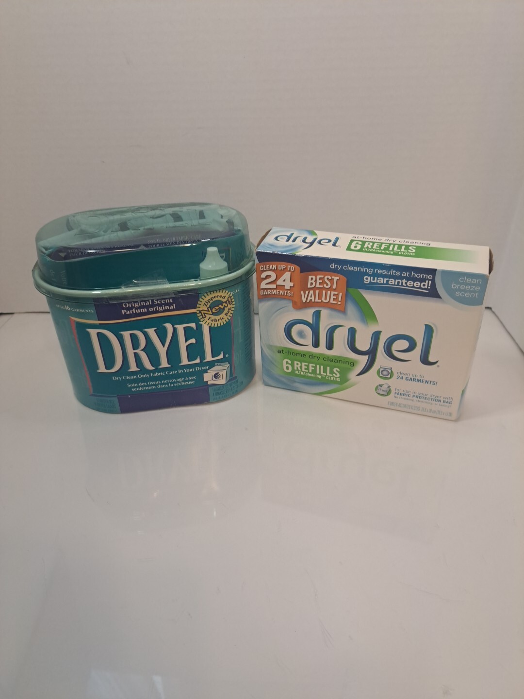 Dryel Original At Home Dry Cleaning Kit , Starter Kit + 6 Refills -DISC-