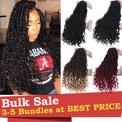 Pack 120s Goddess Faux Locs Dreadlocks Twist Crochet Braids Hair  Extensions